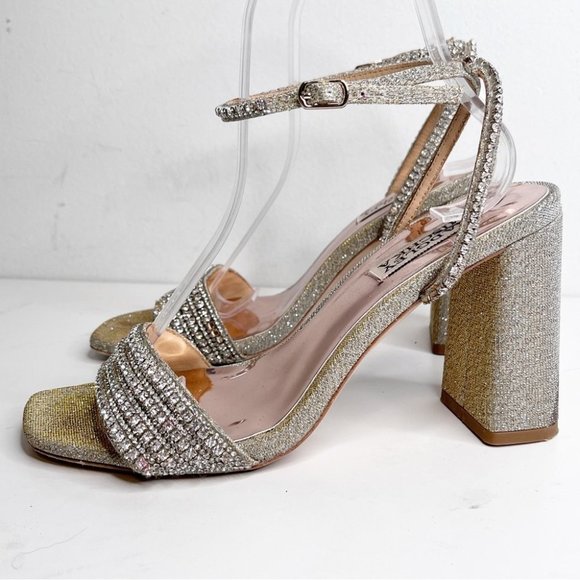 BADGLEY MISCHKA  COLLECTION Becca Sandal in Platino size 7 - Picture 6 of 9
